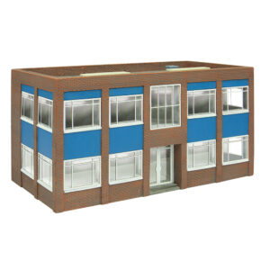 Scenecraft 44-018D Two Storey Office Block - Blue - 1:76 (OO) Gauge