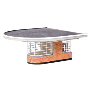 Scenecraft 44-067 Art Deco Platform End Building - 1:76 (OO) Gauge