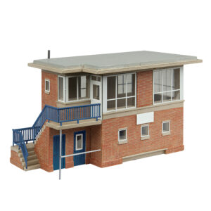 Scenecraft 44-1022A BR(E) Signal Box - Blue & White - 1:76 (OO) Gauge