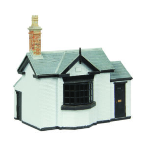 Scenecraft 44-1023W Toll Office - White & Black - 1:76 (OO) Gauge