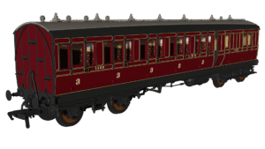 Rapido 978156 LMS Period 1  Evolution Non-Corridor Brake Third No.1465 - OO Gauge