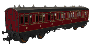 Rapido 978158 LMS Period 1  Evolution Non-Corridor Composite No.3824 - OO Gauge