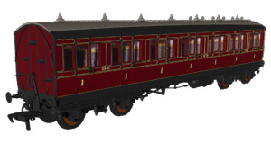 Rapido 978159 LMS Period 1  Evolution Non-Corridor First No.2591 - OO Gauge
