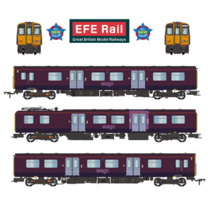 EFE Rail E81007 Class 313 3-Car EMU 313024 West Anglia Great Northern (WAGN) Purple - OO Gauge