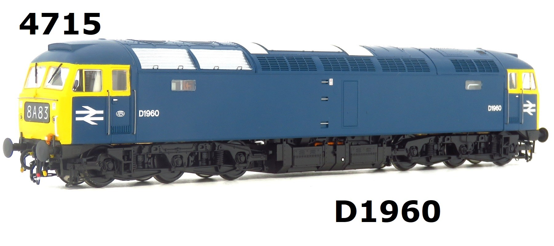 Heljan 4715. Class 47/0 |D1960| In BR Blue Livery| Double Arrows on Cab Sides