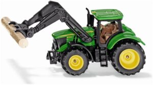Siku SIK 1540 Siku SIK 1540 John Deere Tractor W/Log Grabber - 1:87 Scale - Scale