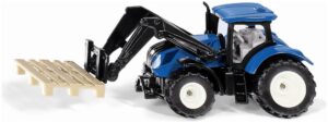 Siku SIK 1544 Siku SIK 1544 New Holland W/Pallet Fork and Pallet - 1:87 Scale - Scale