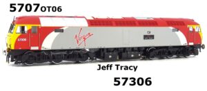 Heljan 5707OT06 Class 57 57306 Jeff Tracy in Virgin Trains Livery - OO Gauge DCC READY
