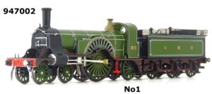 Rapido 947002 Stirling Single GNR Stirling Single 4-2-2 No.1 In GNR Green Livery OO Gauge DCC READY