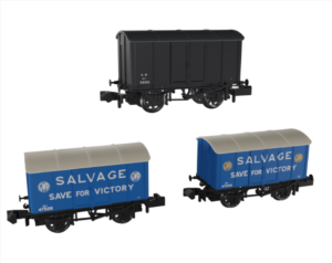 Rapido 961004 Iron Mink – GW at War Pack B Triple Wagon Pack N Gauge