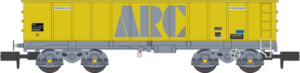 Revolution - RT-PTA-AR-511A PTA/JTA/JUA Aggregate Tippler Wagons in ARC Livery 5 (outer) Pack A - N Gauge
