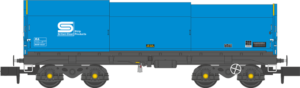 Revolution - RT-JSA-BSSP-202B JSA Coil Carrier British Steel Blue Livery Twin Pack B - N Gauge