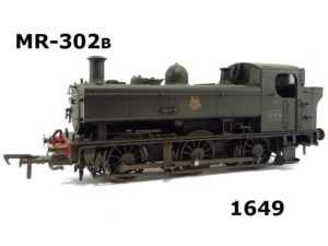 Rapido MR-302B 16xx Class1649 In BR Black Livery with Early Emblem Factory Weathered OO Gauge DCC SOUND FITTED