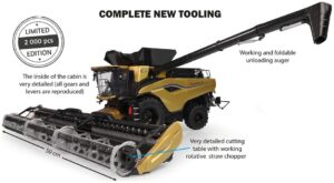 Universal Hobbies UNI 6829 New Holland CR11 Gold Show Edition Agritechnica 2023 -  1:32 Scale