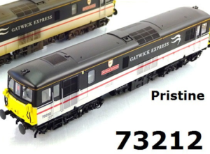 Dapol OLIV001OT1  73 73212 "Airtour Suisse" In Gatwick Express Livery - Olivia's Renumbered OO Gauge DCC READY RE-WORK (Copy)