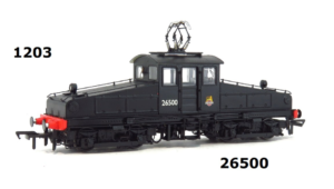 Heljan 1203 North Eastern Railway ES1 Bo-Bo Electric 26500 In BR Black Livery Early Emblem OO Gauge