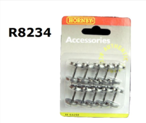 Hornby R8234 14.1mm 4 Hole Wheels x10 - OO Gauge