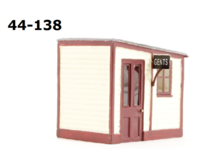 Scenecraft 44-138 Wooden Station Gents Toilet - OO Gauge