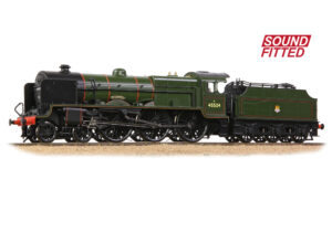 Branchline 31-214ASF LMS 5XP 'Patriot' with Riveted Fowler Tender 45524 'Blackpool' BR Lined Green (Early Emblem) SOUND FITTED - OO Gauge
