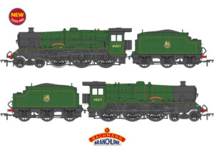 Branchline 35-976 LMS Jubliee with Riveted Stanier Tender 45671 'Prince Rupert' BR Lined Green (Early Emblem) - OO Gauge