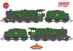 Branchline 35-976SF LMS Jubliee with Riveted Stanier Tender 45671 'Prince Rupert' BR Lined Green (Early Emblem) SOUND FITTED - OO Gauge