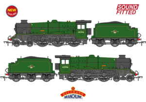 Branchline 35-977ASF LMS Jubilee with Double Chimney & Welded Stanier Tender 45596 'Bahamas' BR Lined Green (Late Crest) (PRESERVED) SOUND FITTED - OO Gauge