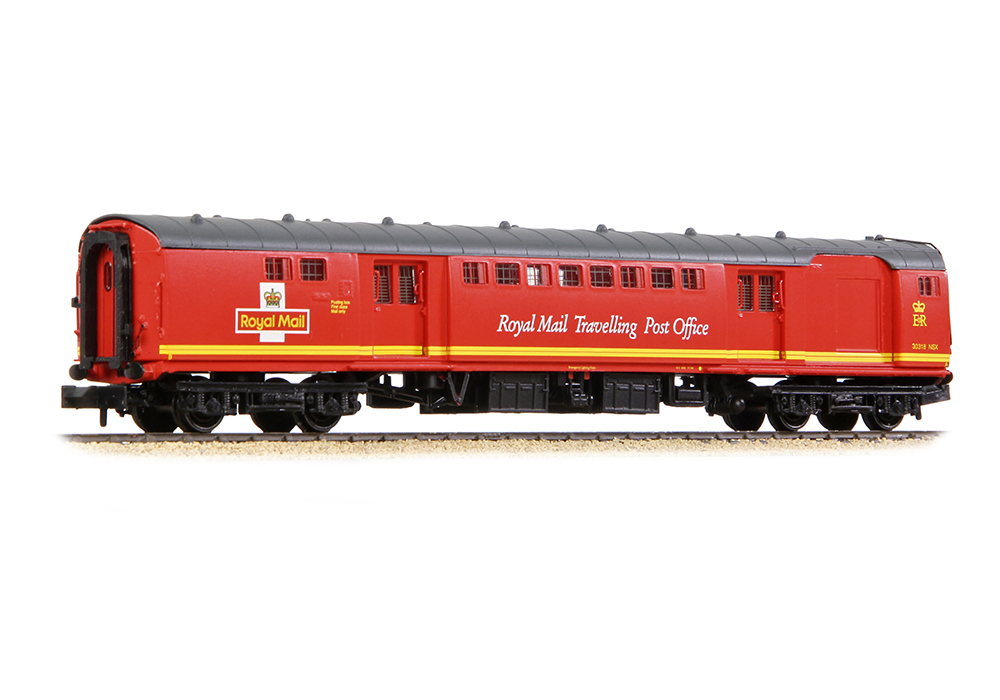 Graham Farish 374-900A BR Mk1 POS Post Office Sorting Van Royal Mail Travelling Post Office Red - N Gauge