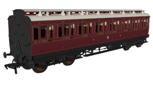 Rapido 978249 GWR Lined Crimson Lake 'Evolution' Non-Corridor Third No.1155 - OO Gauge