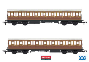 EFE Rail E86026 54ft non-Corridor Third LBSCR Raw Umber - OO Gauge