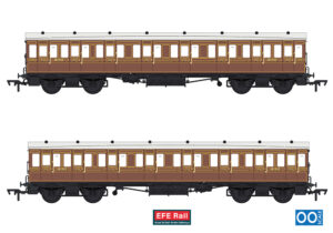 EFE Rail E86027 54ft non-Corridor Composite LBSCR Raw Umber - OO Gauge