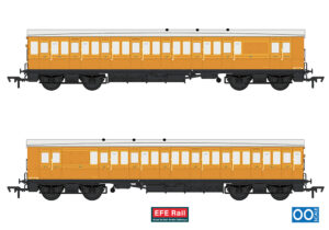 EFE Rail E86031 54ft non-Corridor Brake Third Lined Teak - OO Gauge