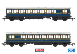 EFE Rail E86035 54ft non-Corridor Brake Third S&DJR Lined Blue - OO Gauge
