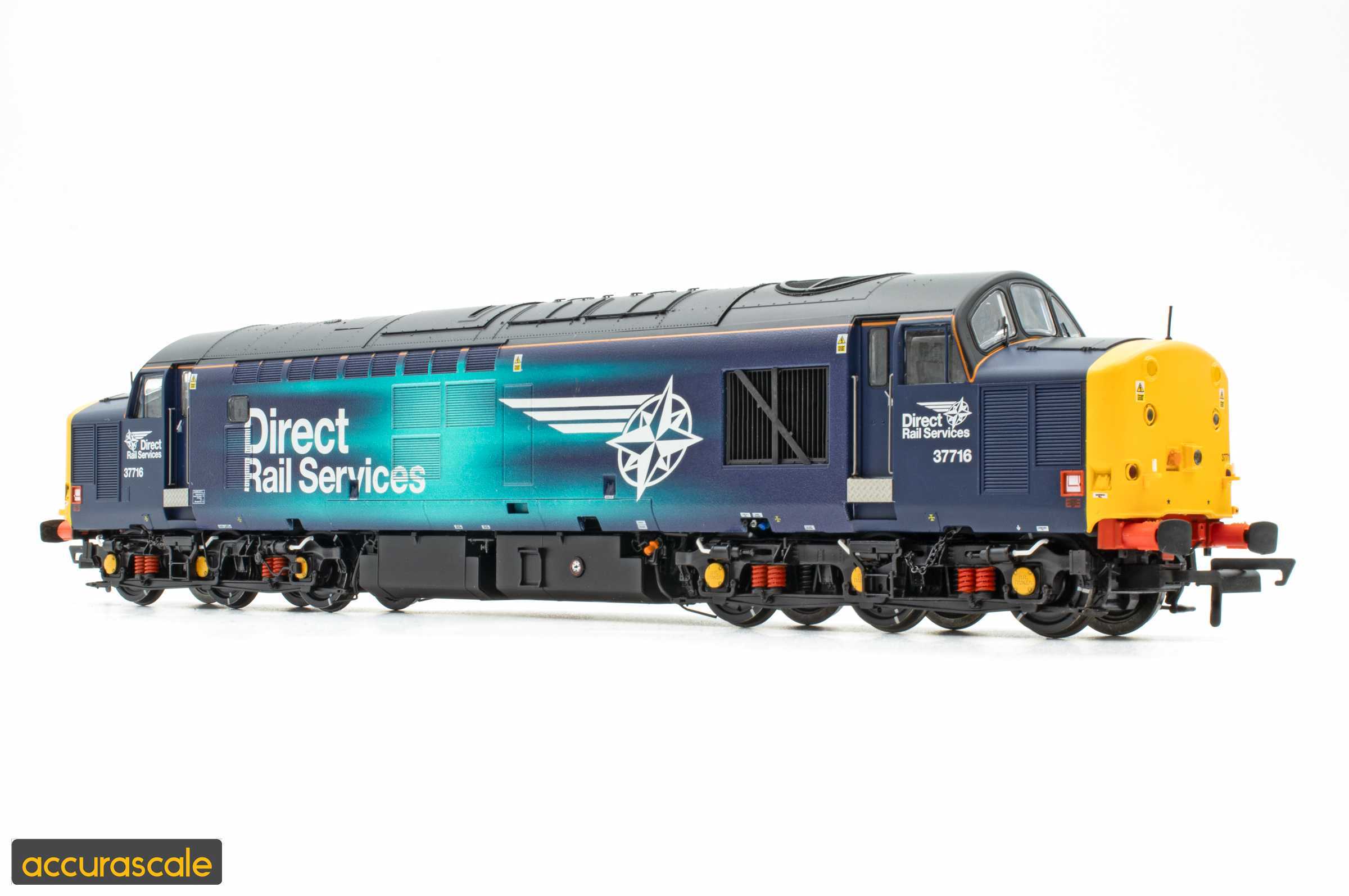 Accurascale ACC3460-DCC Class 37 37716 DRS Revised (Fade) Livery - DCC SOUND - OO Gauge