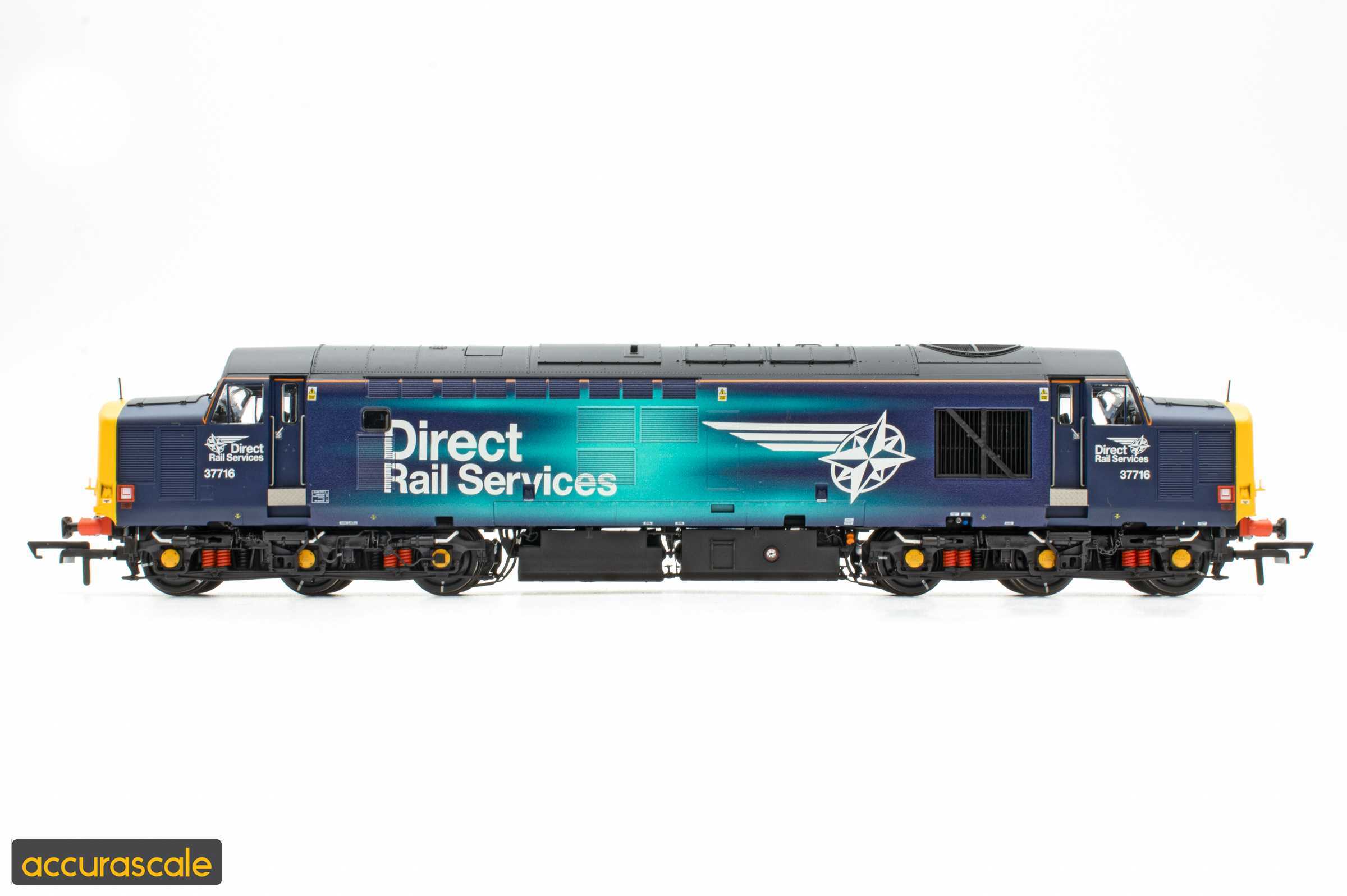 Accurascale ACC3460-DCC Class 37 37716 DRS Revised (Fade) Livery - DCC SOUND - OO Gauge