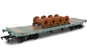 Rapido 985014 WD 35T Rectank No.M279133 - BR Grey (Pipe Load) - OO Gauge