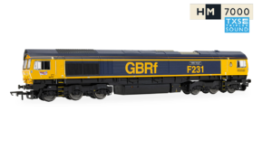 Hornby R30534TXS RailRoad: GBRf - Class 66 - 66775 'HMS Argyll' - OO Gauge (DCC Sound Fitted)