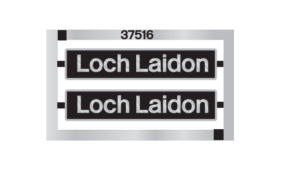 37516 Loch Laidon nameplates OO Gauge