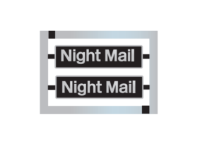 47476 Night Mail etched Nameplates - OO Gauge
