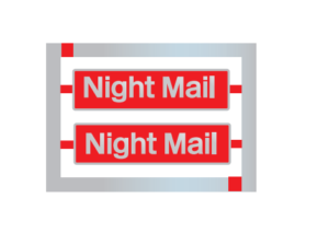 47515 Night Mail etched Nameplates - OO Gauge (Copy)