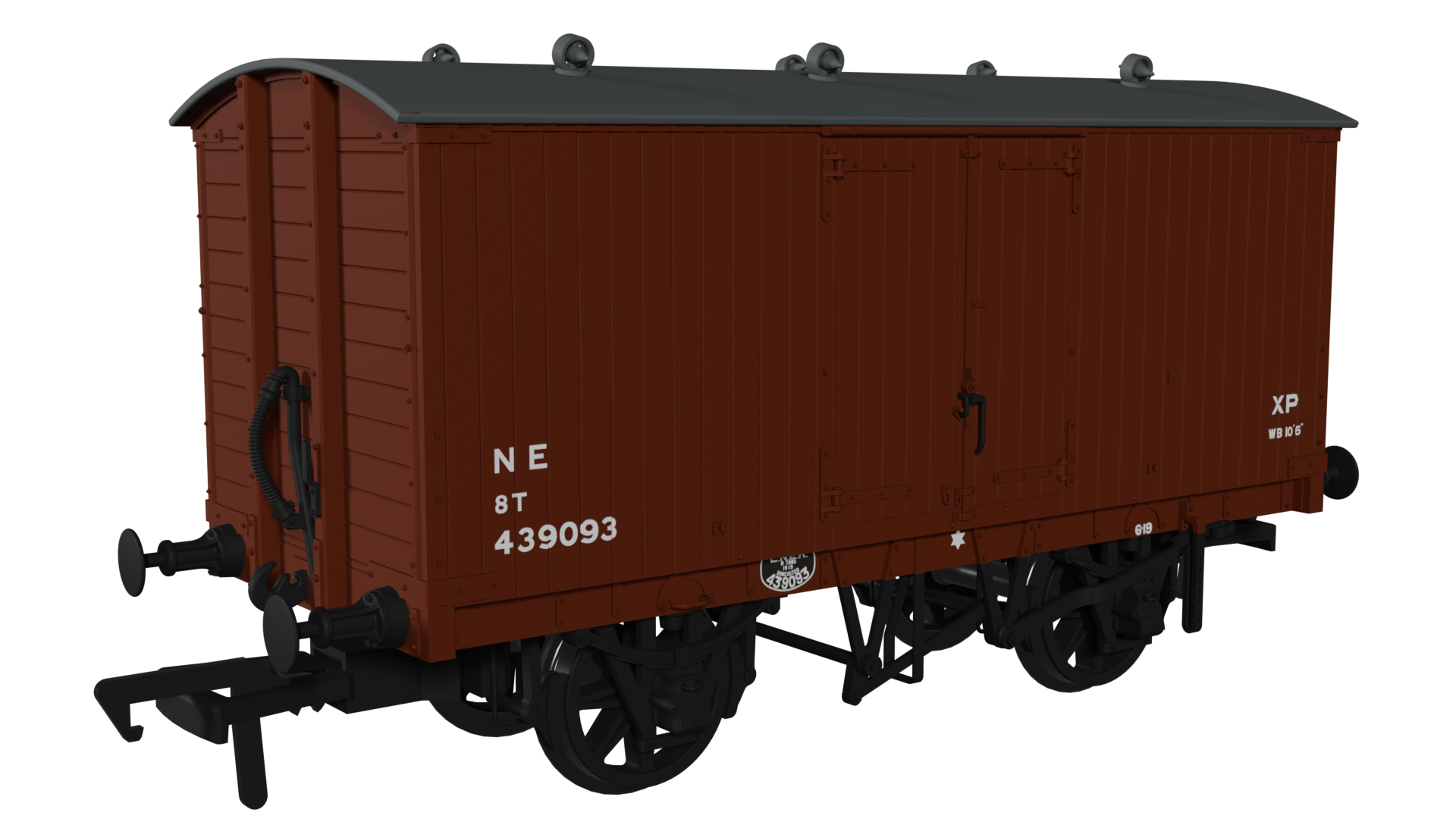 Rapido Trains 930010 GNR 8 Ton Van – NE (post-36) No.439093 OO Gauge