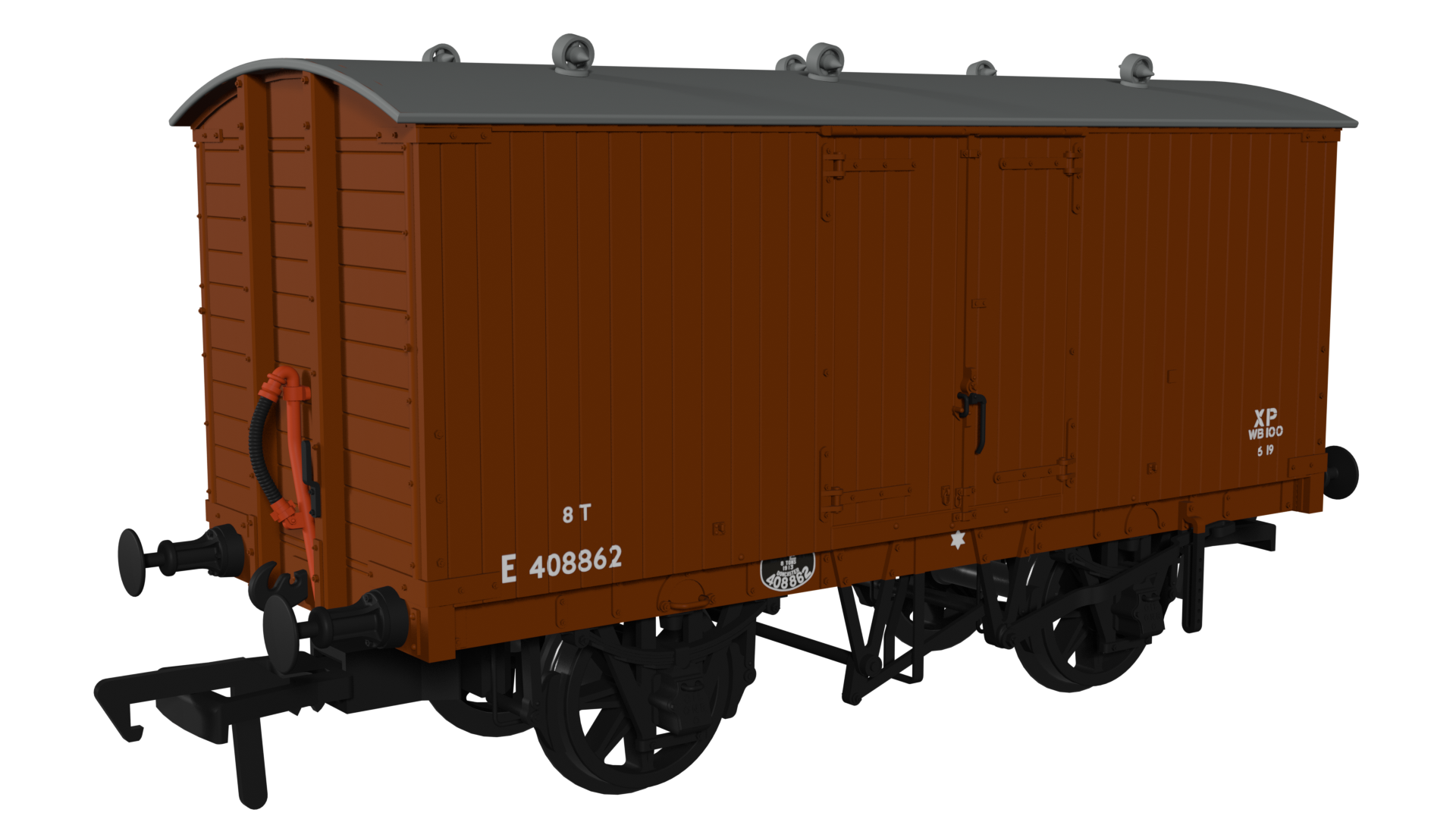 Rapido Trains 930012 GNR 8 Ton Van – BR No.E408862 OO Gauge
