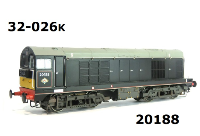 Bachmann 32-026KP Class 20 20188 In Waterman Railways Livery OO Gauge PREOWNED