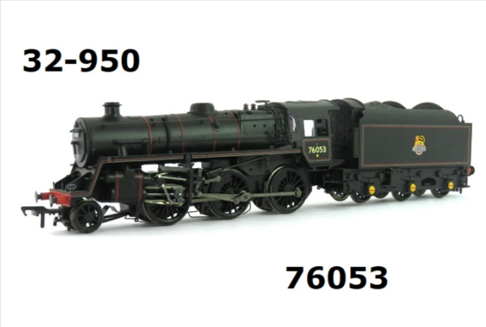 Bachmann 32-950P 4MT Class 76053 In BR Black Livery Early Emblem OO Gauge PREOWNED