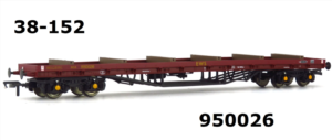 Bachmann 38-152OTP GLW Bogie Bolster 950026 In EWS Bauxite Livery Stantions Fitted Livery OO Gauge PREOWNED