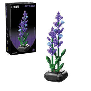 CADA C59027W Lavender Building Block Planter - 205 pcs