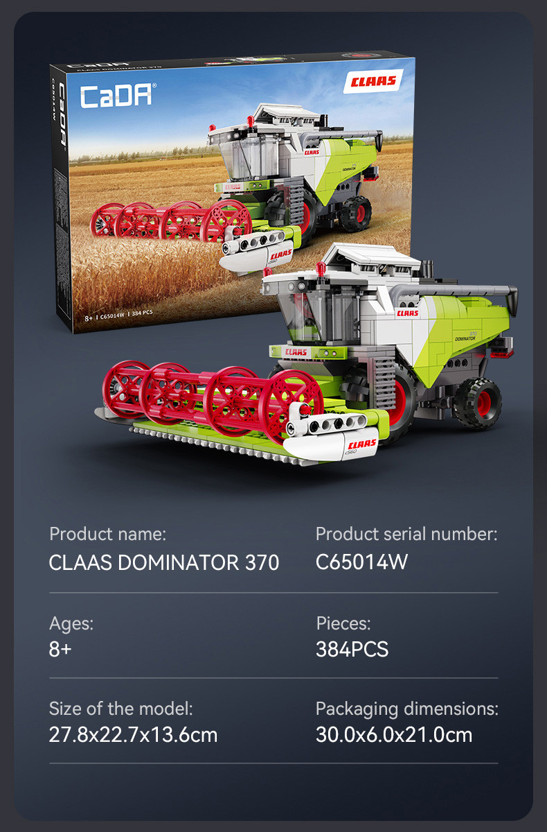 CADA C65014W CLAAS Dominator 370 Combine Harvester - 348 pcs