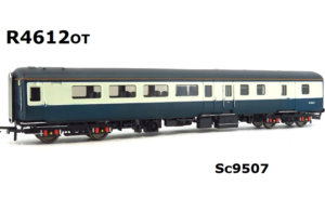 Hornby R4612OT Mk2E Brake Standard Open (BSO) Sc9507 In Blue Grey Livery With Lights