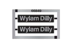 66849 Wylam Dilly nameplates OO Gauge