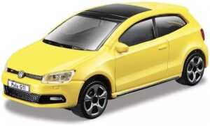 Bburago BUR 30233Y VW Polo GTi Mk 5 - Yellow - 1:43 Scale