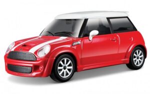 Bburago BUR 30257R Mini Cooper S - Red/White - 1:43 Scale